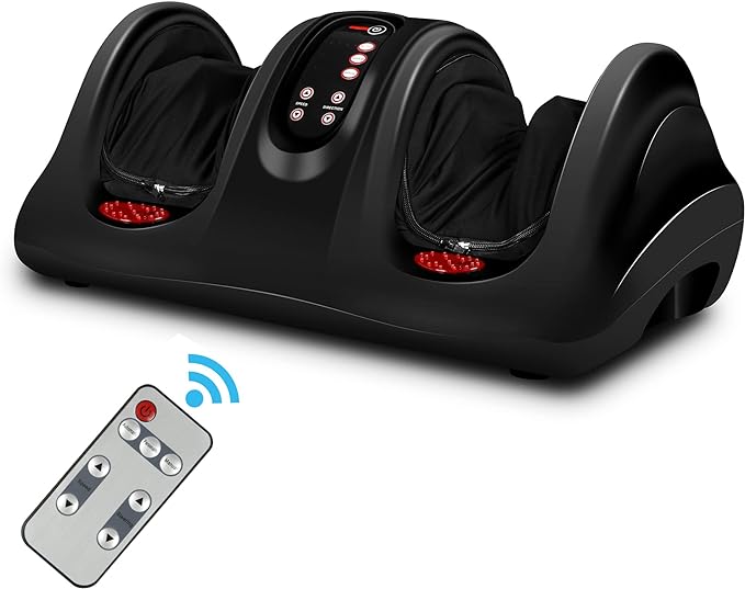 Foot Massager Machine with Heat, Electric Kneading Foot Massage with Remote Control