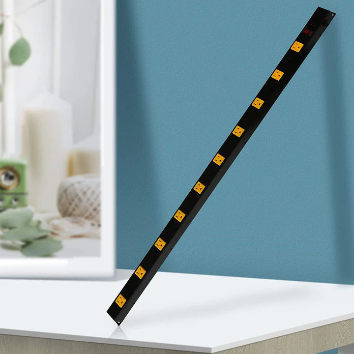 E-Macht Surge Protector Power Strip with Outlets Ports 6-Foot Cord for Home, Office -Black (1, 10outlets)