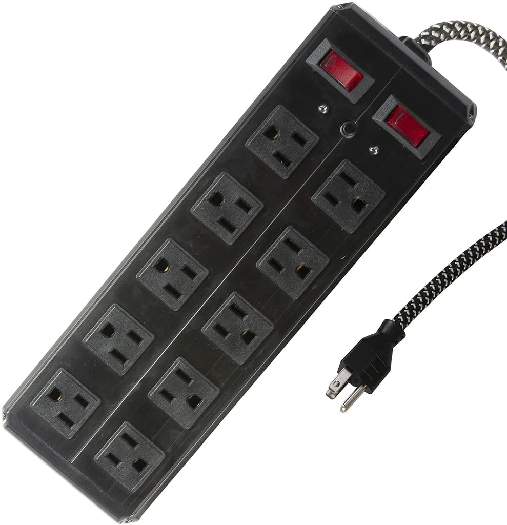 E-Macht Surge Protector Power Strip with Outlets Ports 6-Foot Cord for Home, Office -Black | e-macht.com