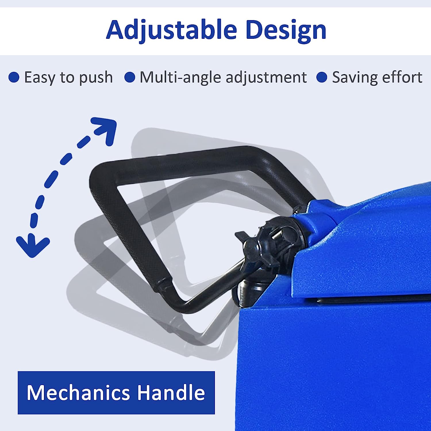 E-Macht Commercial Electric Floor Scrubber/ Dryer with Adjustable Handle with 20.8" Cleaning Path and 2 x 100amh Batteries for Efficient Cleaning
