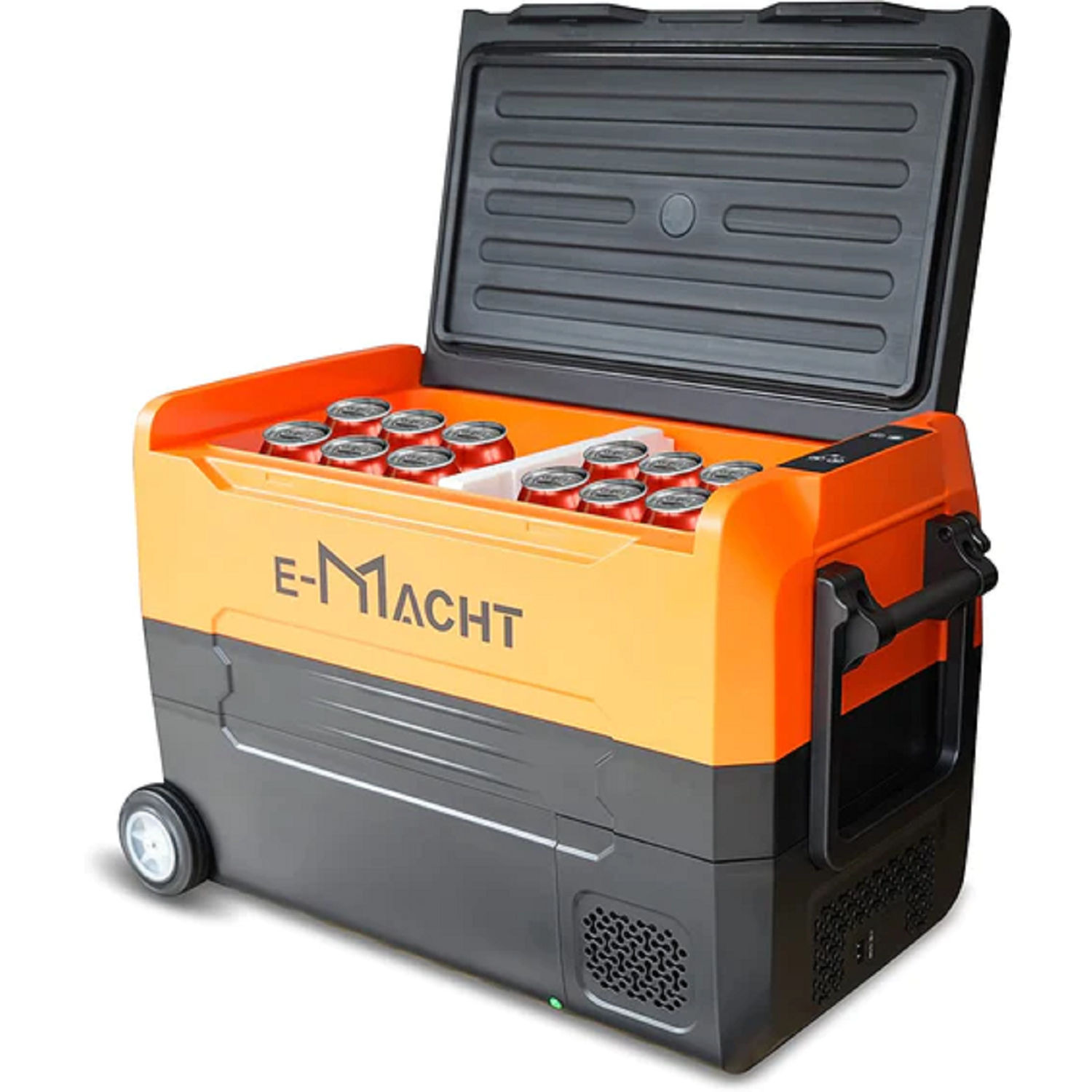 E-Macht Car Refrigerator Portable Dual-zone Freezer, 40L Capacity with LED Lights