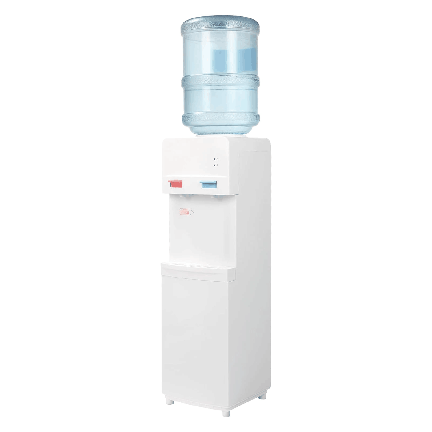5 Gallons Hot and Cold Top Loading Water Dispenser with Child Safety Lock, White