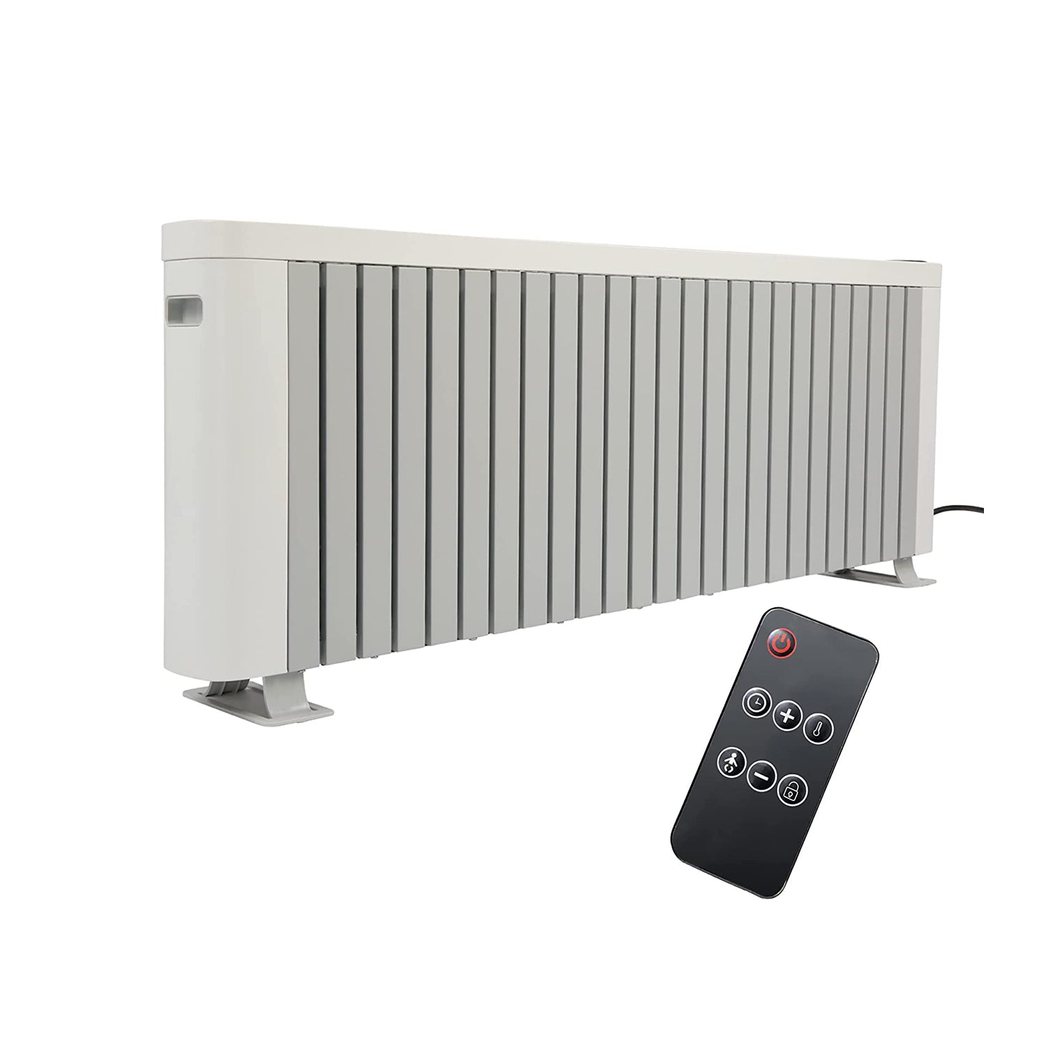 Electric Baseboard Heater 1500W Convection Heater w/ LED Digital Display for Large Home