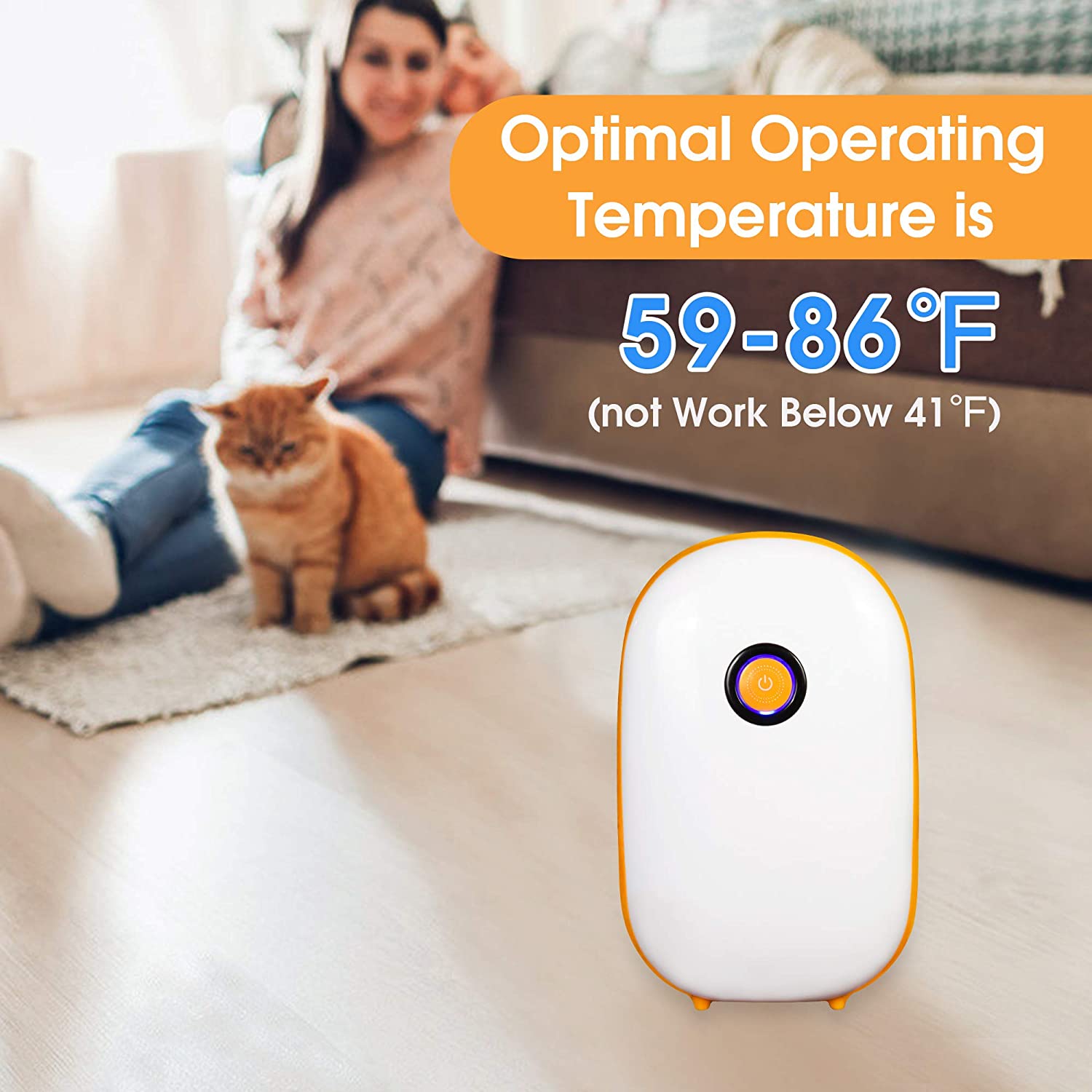 E-Macht 2200 Cubic Feet Small Dehumidifiers 1100ml Auto Shut Off Portable Quiet Dehumidifiers | e-macht.com