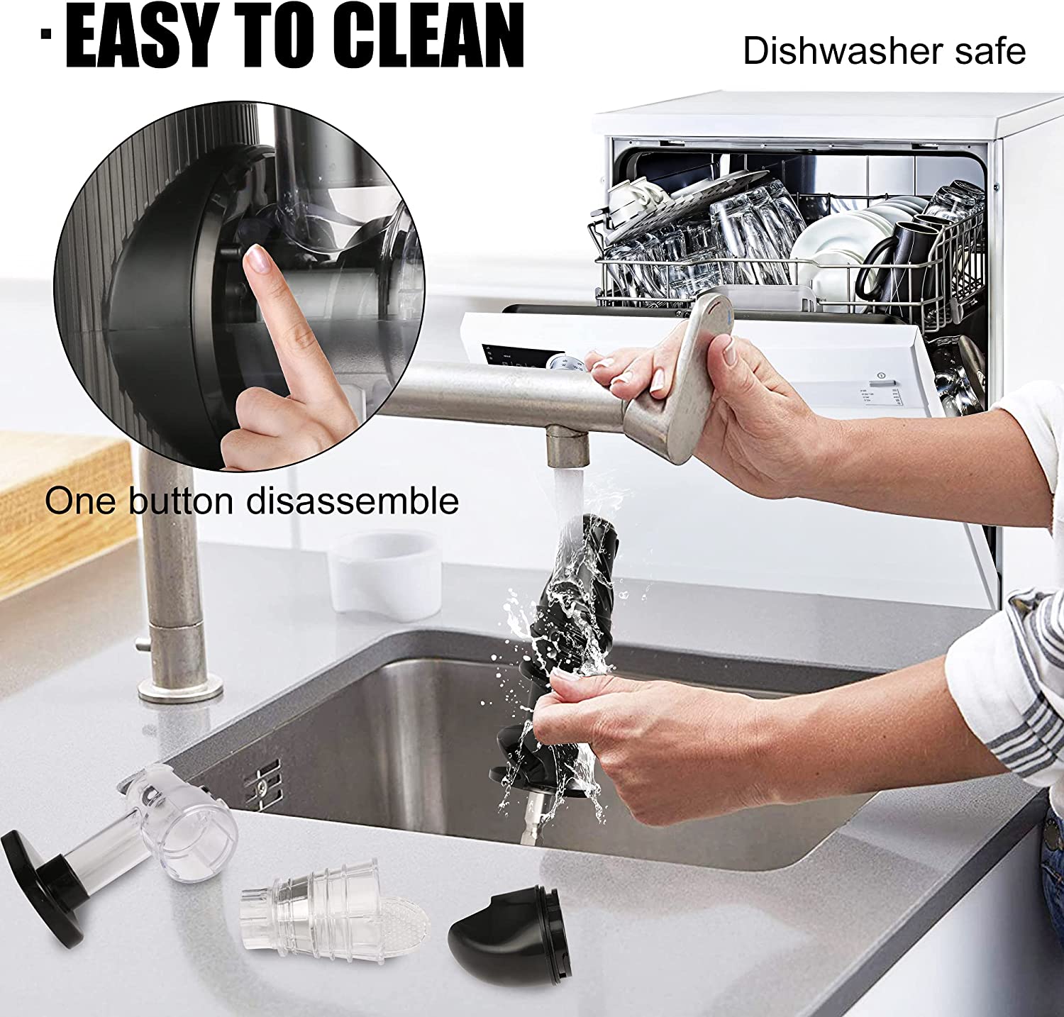 E-Macht Juice Extractor Machines, 304 Stainless-steel Fliter, 2 Speed, BPA-Free