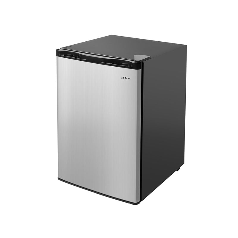 E-Macht Single Door Compact Refrigerator with Freezer, Adjustable Legs and Adjustable Temperature Control, Reversible Door