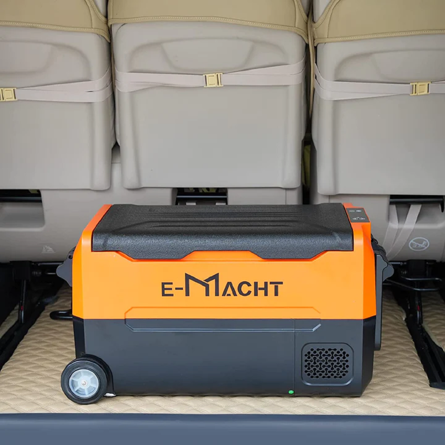 E-Macht Car Refrigerator Portable Dual-zone Freezer, 30L Capacity with LED Lights