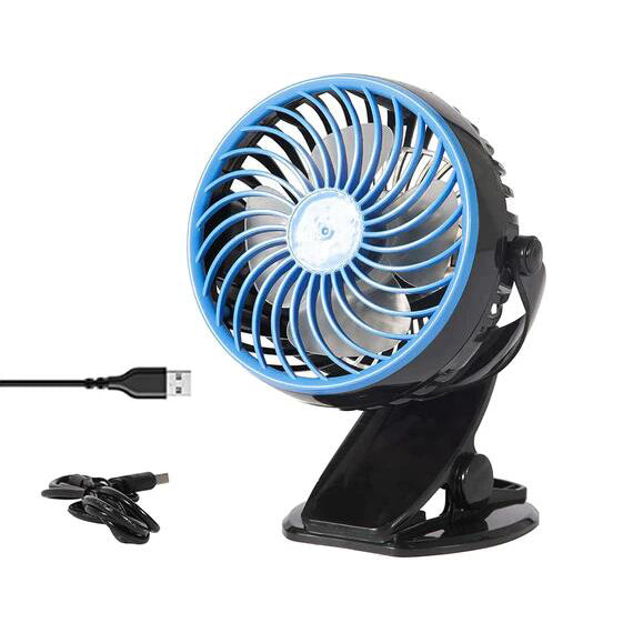E-Macht Mini USB Powered Desk Fan can 360 degree rotation Fan Speed Adjustable, Personal Fan Strong Airflow and Quiet for Home Office | e-macht.com