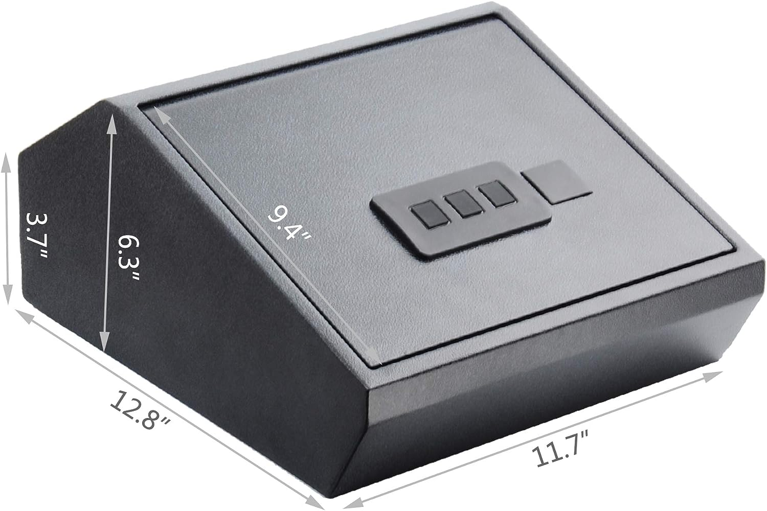 E-Macht Top Open Keypad Safe with LED Display, Cabinet Safes 0.4 Cubic Feet Black