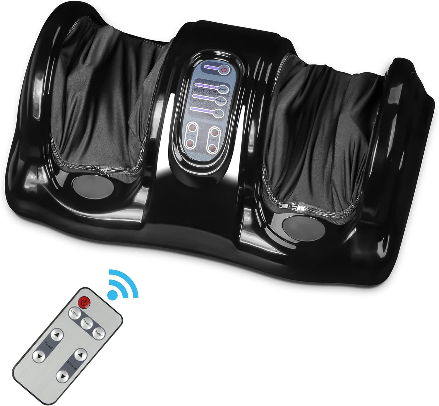 4-Speed Electric Shiatsu Foot Massage, 3-in-1 Shiatsu Kneading Rolling Foot Massager for Plantar Fasciitis