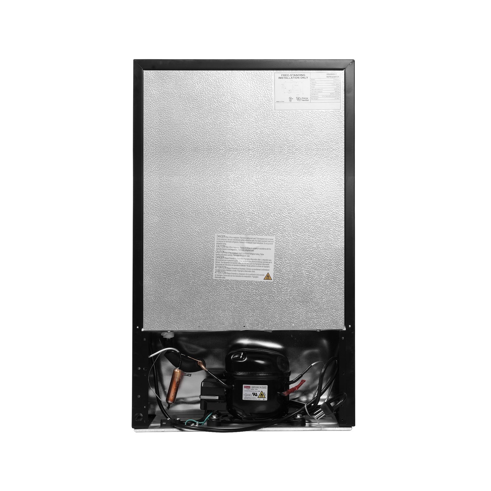 E-Macht 3.2 Cu.Ft. Mini Fridge with Freezer, Removable Shelf，Adjustable Legs, Adjustable Thermostat Control, Removable Shelf | e-macht.com