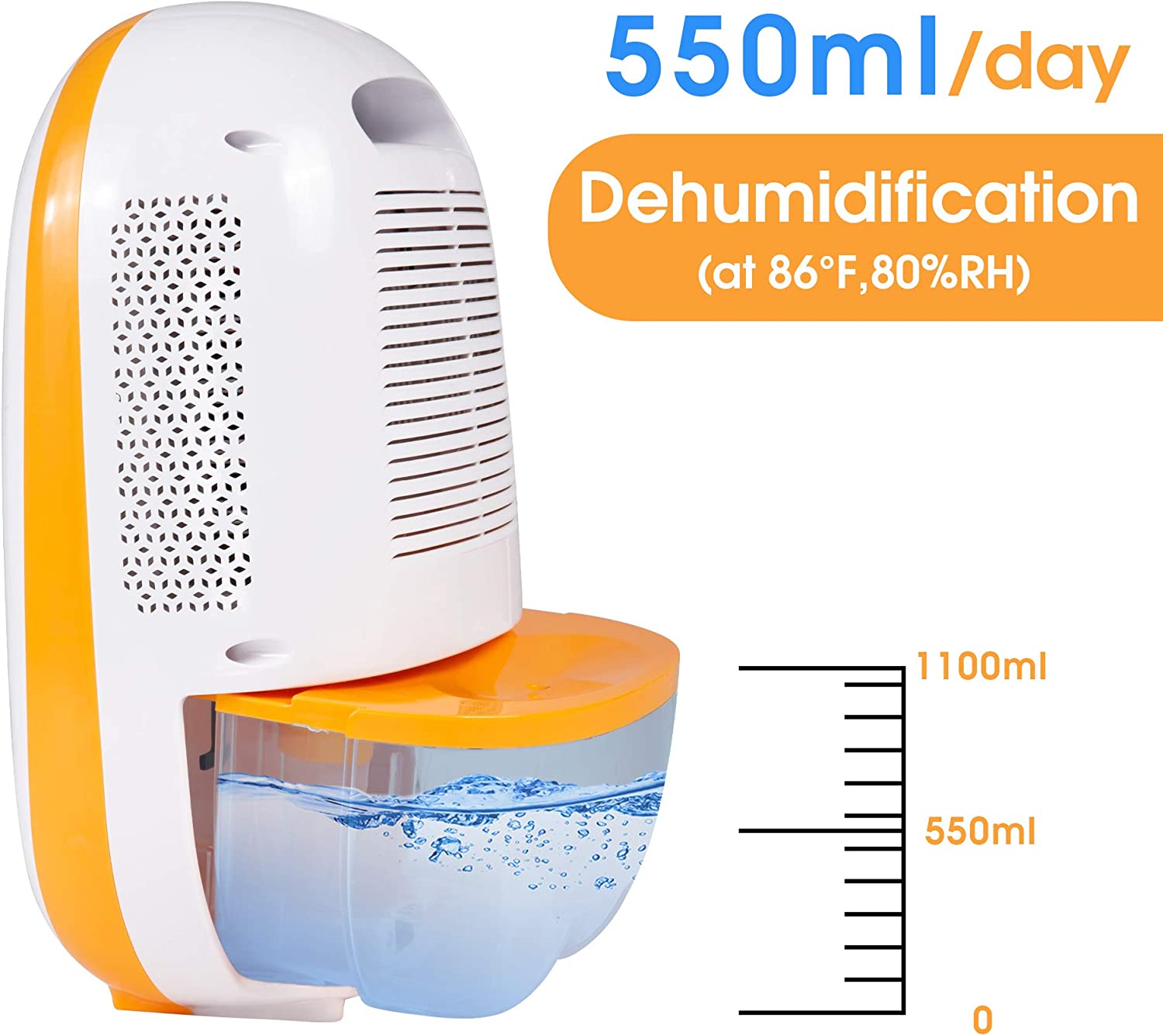 E-Macht 2200 Cubic Feet Small Dehumidifiers 1100ml Auto Shut Off Portable Quiet Dehumidifiers | e-macht.com