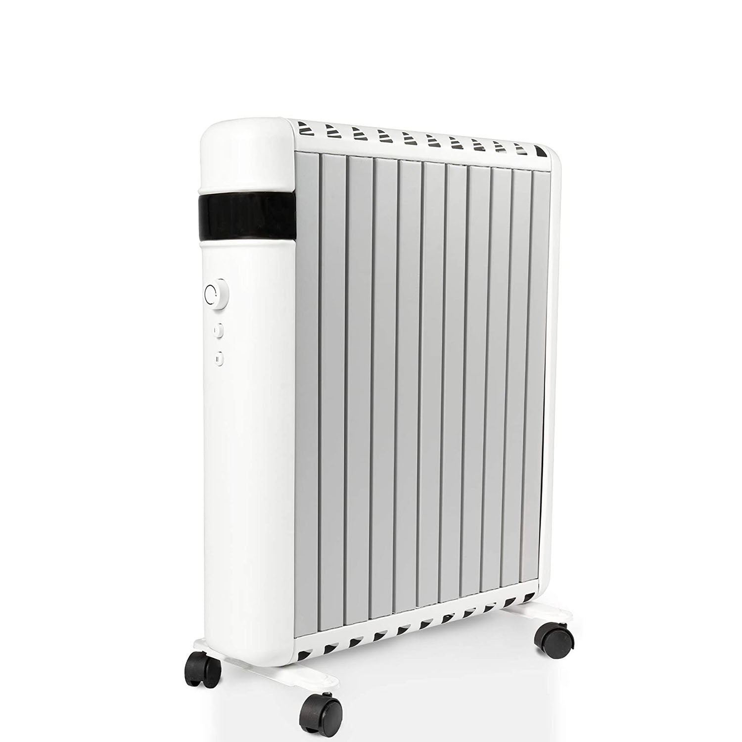 E-Macht 1500W Electric Space Heater Panel Convector Heater with Wheels, up to 215ft