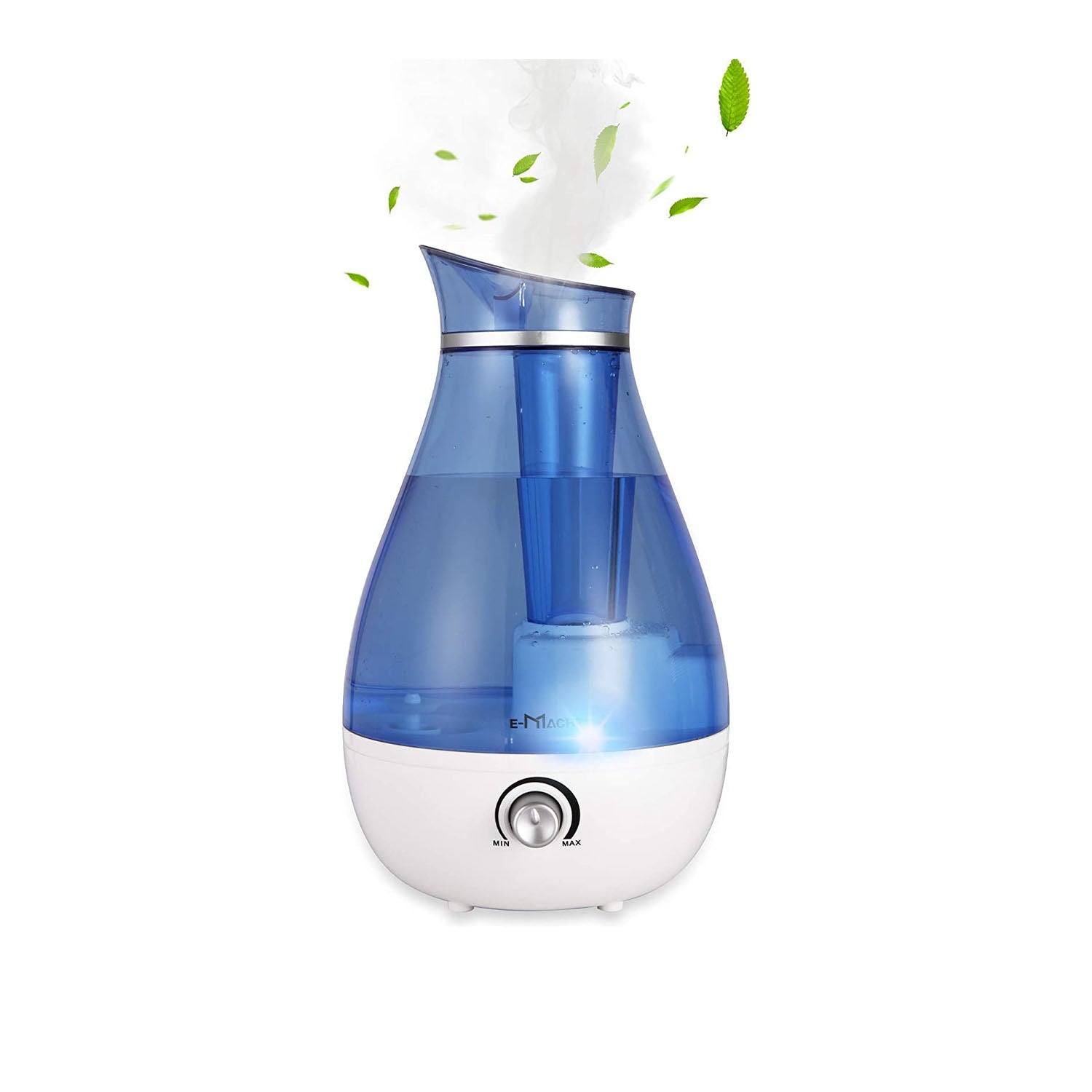 E-Macht Humidifiers Quiet Ultrasonic Cool Mist Humidifier 2.5L w/ Auto Shut-Off, Blue