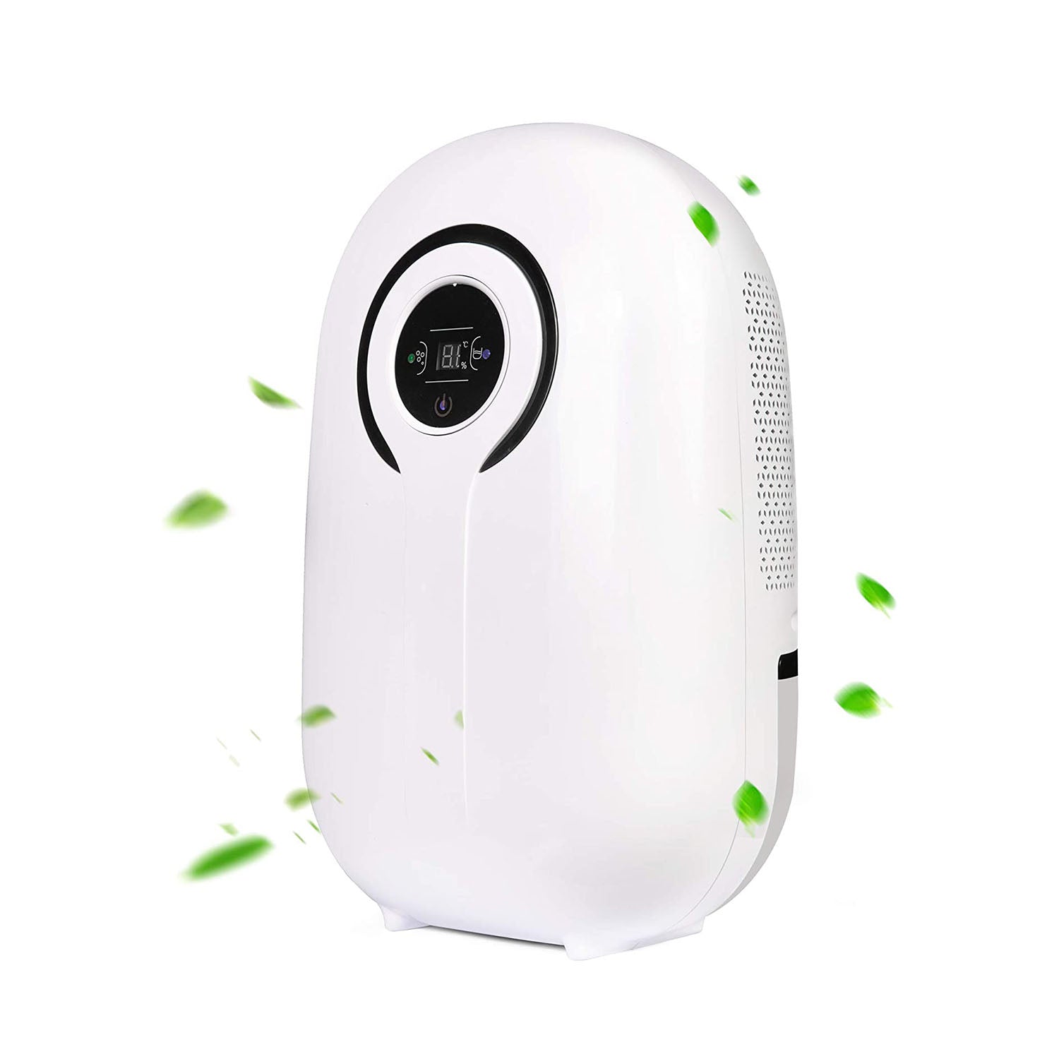 E-Macht Dehumidifier with LCD Display 38oz(1100ml) and  Auto Shut-off, Up to 430 Sq.ft